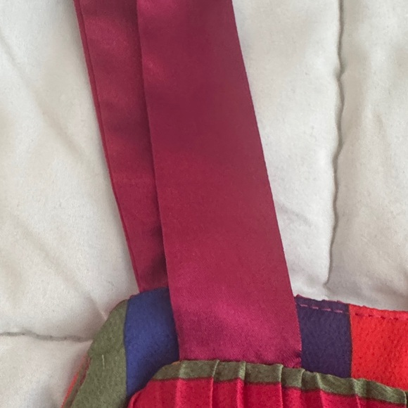 Striped Multicolor Pleated Crop Tank Top - Women - Picture 3 of 5